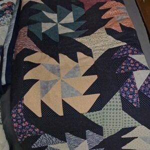 Handmade Quilt "pin wheel pattern"